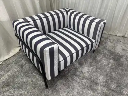 Modern Outdoor Furniture Patio Seating Striped Garden Chair