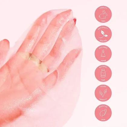 Sakura Pink Facial Mask: Hydrate, Nourish, and Rejuvenate with Natural Formula Moisturizing Sheet Mask