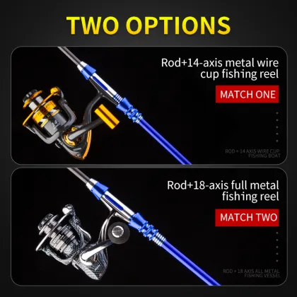 Mini Portable Sea Fishing Rod Reel Combo for Rock Raft Fishing