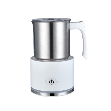 Electric Milk and Steamer Soft Foam Maker with Handle - Cold/Hot Milk Frother Cup Steel