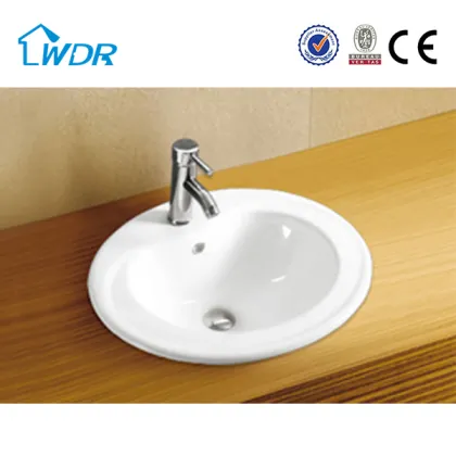 Sanitary bathroom countertop ceramic basin
