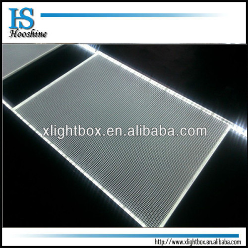 energy-saving V-Engraving line optical acrylic light guide plate(LGP) in hot sale