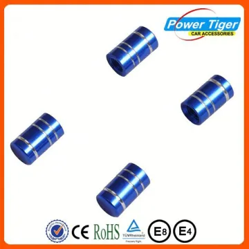 Colored Universal Aluminium tire pressure gauge auto valve caps