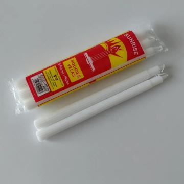 6pcs fluted candle burning without black smoke