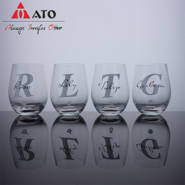Stemless Rode Wijnglas Gepersonaliseerd Stemless Wijnglas