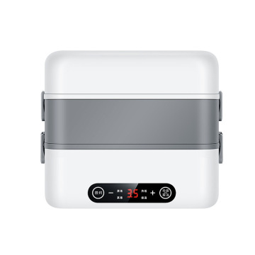Portable Double-Deck Stainless Steel Food Warmer for Kids and Home Use