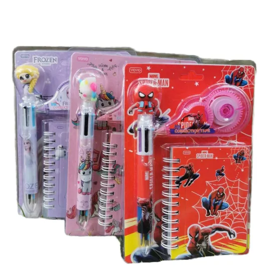 Cute Cartoon Handheld Stationery Set for Children's Day Gifts and School Awards