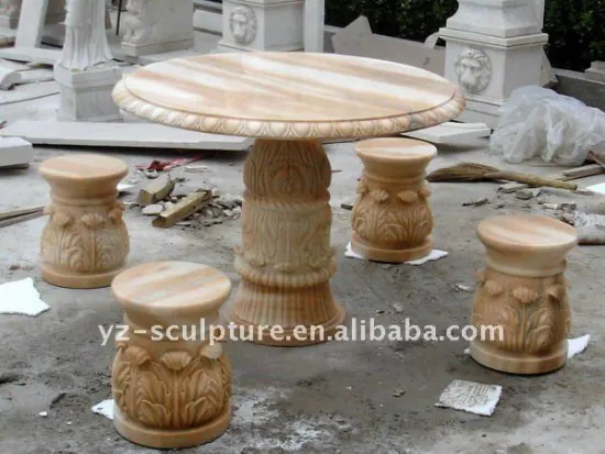 Outdoor Stone Chair and Table SBC-B014