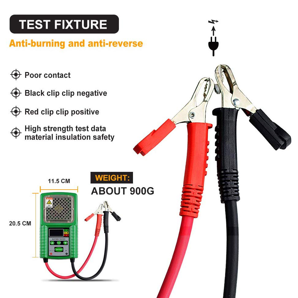 HP-226A Automotive Battery Tester Charge System Test Battery Work Load,Internal Resistance for Battery Volt, Storage Capacity