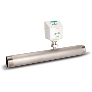Professional SUTO S421 Thermal Mass Flow Meter with Inline Flange Thread, Display, and Modbus RTU Output for Accurate Fluid Flow Measurement