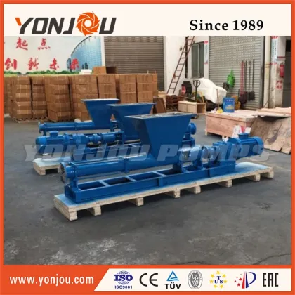 China Yonjou Stainless Steel Mono Pumps with Hopper: High-Quality Single Screw Pump Solutions