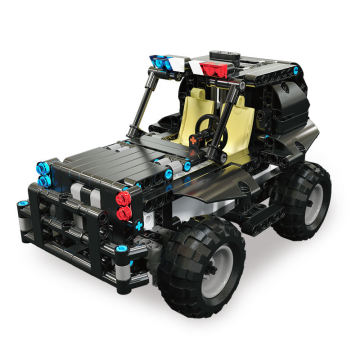 Flytec DIY Assemble Police Car Model: A Unique RC Blocks Toy Car for Kids