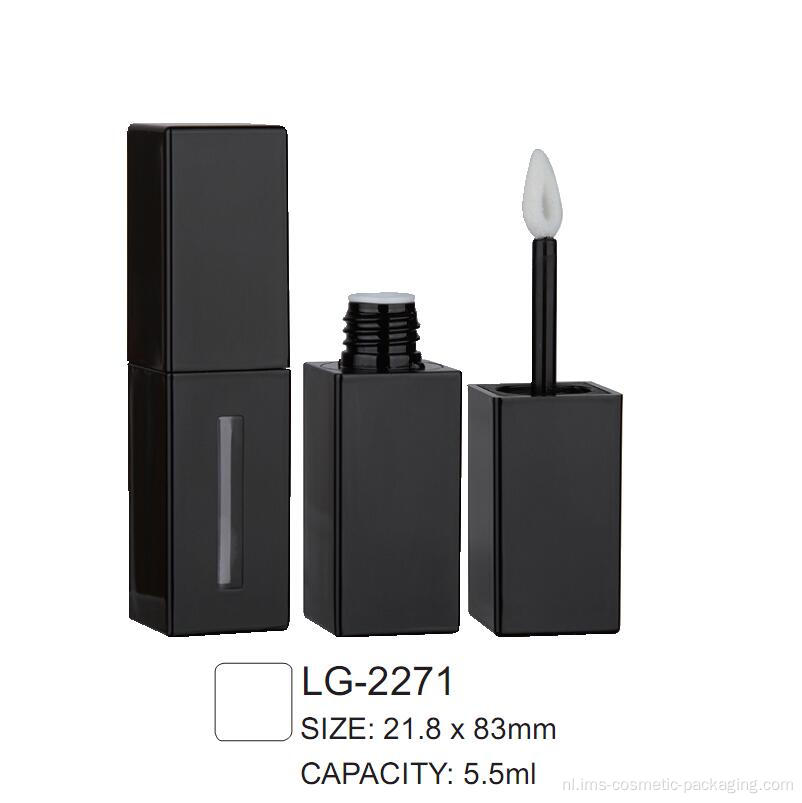 Plastic vierkante cosmetische lipgloss -container