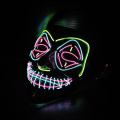 Máscara LED de payaso aterrador EL Wire multicolor