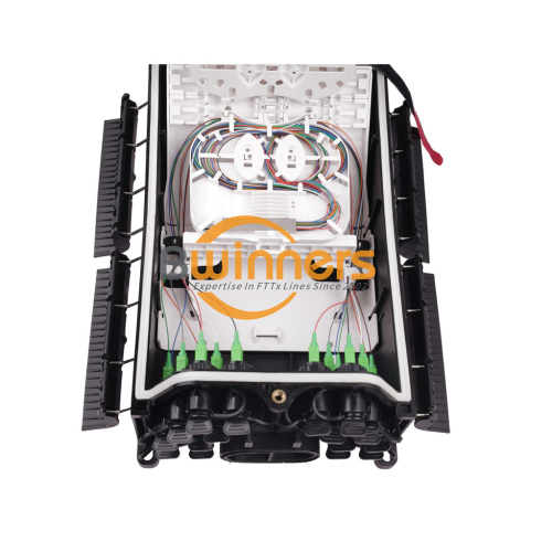 Hub Box SC MPO IP68 ปิดเทอร์มินัลการเข้าถึงไฟเบอร์ 16 พอร์ต (ไขมัน)