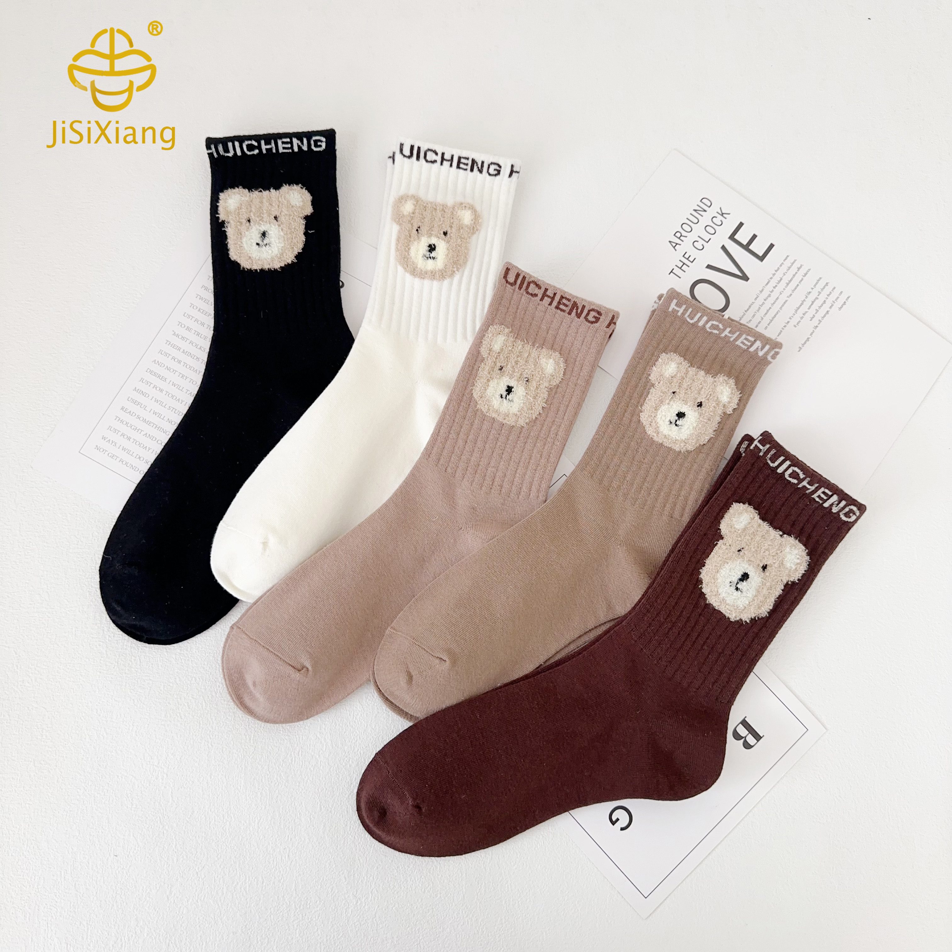 Cartoon mid-stool stockings