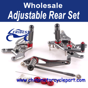 For Yamaha 2007 2008 YZF R1 Adjustable Rearsets Black FARYA004-B