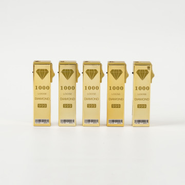 Isqueiro Criativo Ouro Luxo Diamante