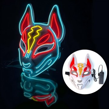 Máscara de iluminação LED Fortnite Sky Fox