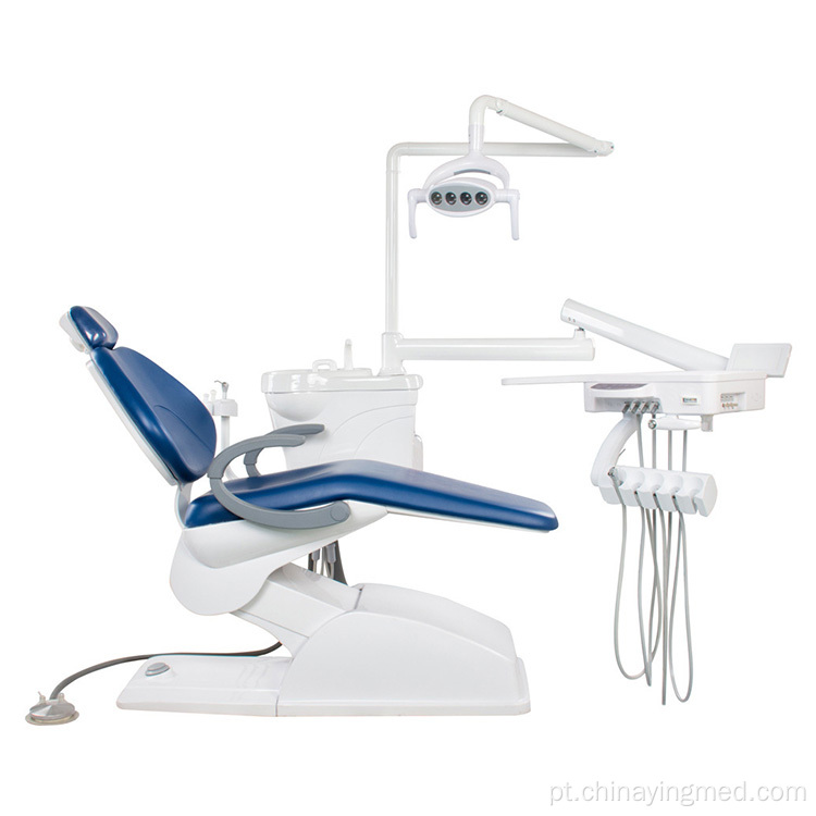 Unidade odontológica montada na cadeira superior