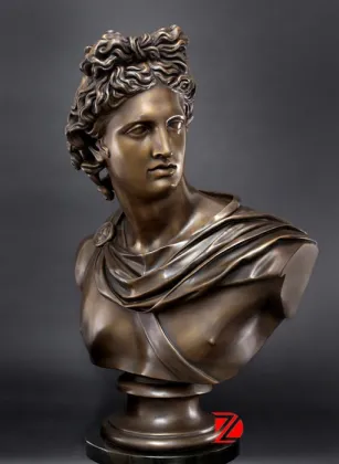 Bronze Davide head statue