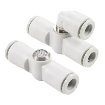 Quick Exhaust Valve Collection: AQ240F-04-00, AQ340F-04-00, AQ340F-06-00 - Lightweight with Silencer and One-touch Fitting