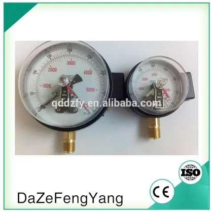 electric contact bar pressure gauge