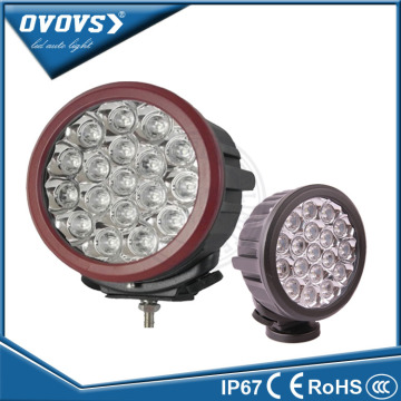 OVOVS red black option 7" led lamp 90w round led driving light truck for tractor
