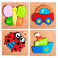 Puzzle Wooden Puzz Jigsaw Toy 6/8 Pack Puzzle Toys for Toddlers 2-3-4 ans garçon et fille d&#39;anniversaire cadeau