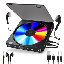 Portable CD Player Double Headphone Version Touch Button Reproductor CD Walkman Discman Rechargeable Shockproof LCD Display