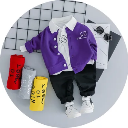 Gentleman Jack Clothing - Three-Piece Baby Suit for Boys (0-3 Years)