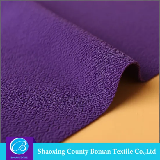 Cheap fabric supplier Fancy Knitted plain crepe fabric