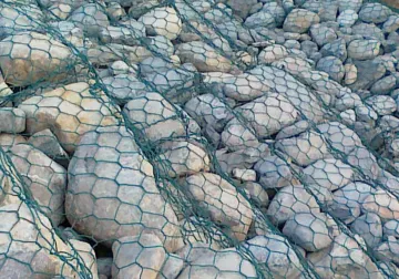 Galvanized Plastic Coated Stone Cage Net
