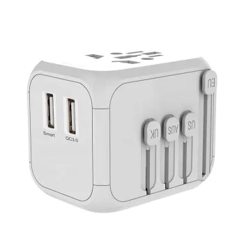 Portable Multi-Specification Anti-Electric Shock Fast Charging Universal Travel Adapter with USB Ports