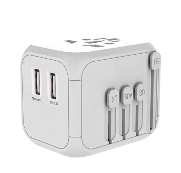 Portable Multi-Specification Anti-Electric Shock Fast Charging Universal Travel Adapter with USB Ports