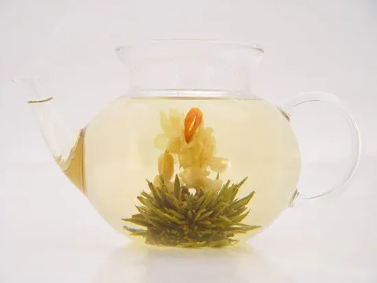 white fairy floral blooming tea