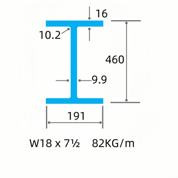 Custom A572 Grade 50 H Beam: ขนาดขนาดและข้อมูลจำเพาะ