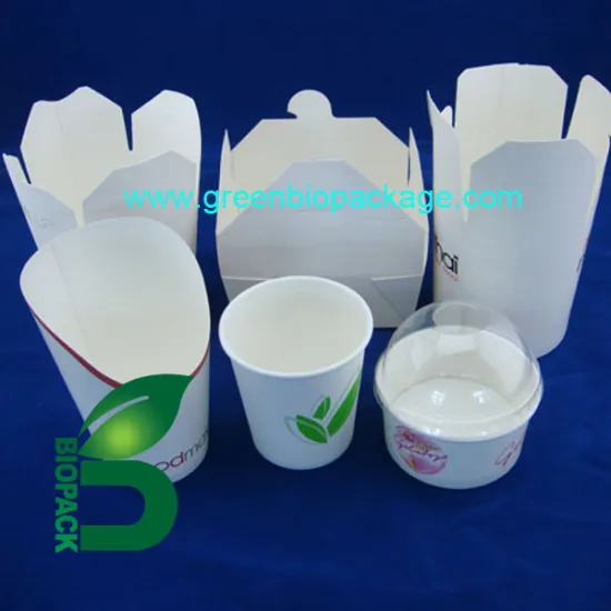 biodegradable pla coating paper packaging food box