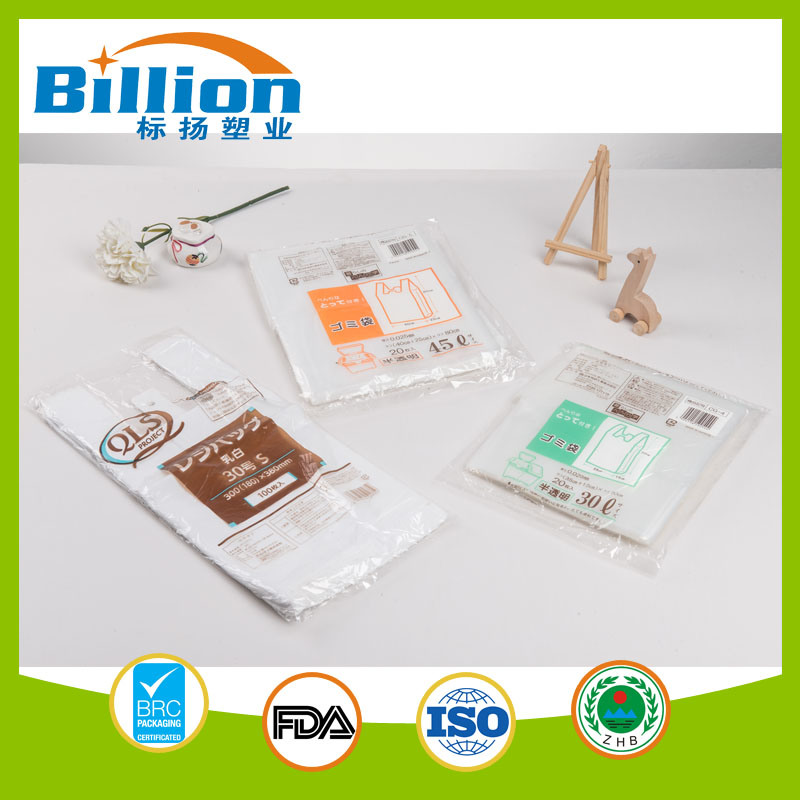 High Quality Transparent Plastic Pack Roll Film for T Shirt Bin Liners Can Rubbish Bag