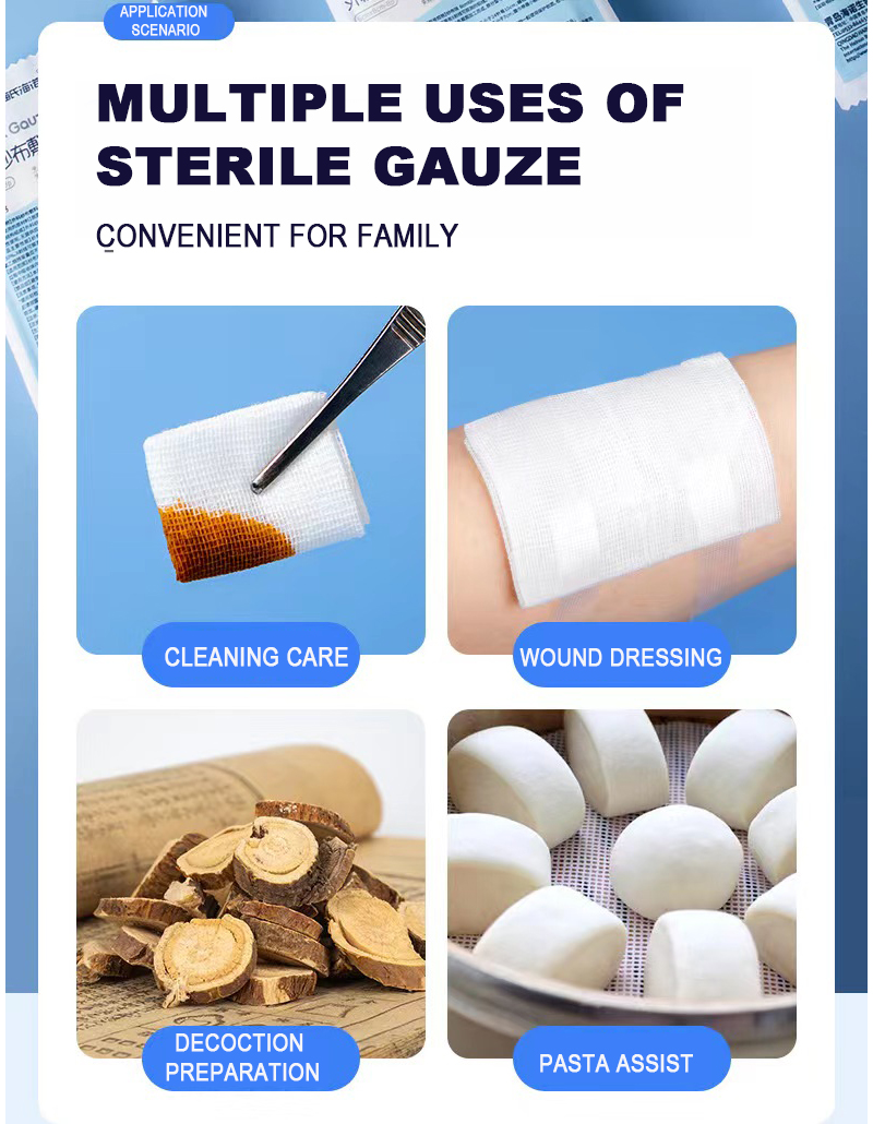 Sterile Green gauze swab