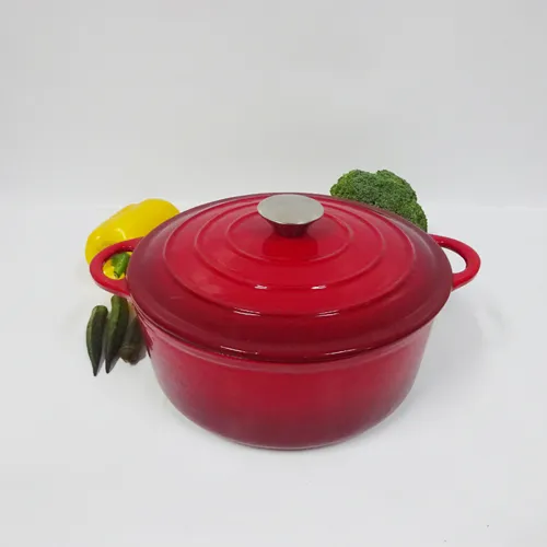 Round Enamel Cast Iron Cocotte/Casseroles/Cooking Pots
