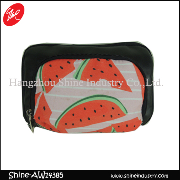 watermelon print wallet/cheap moneybag/cute mini pu coin purse