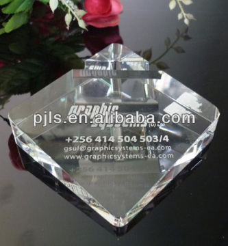 Small mini gift Business crystal card holder for office decoration
