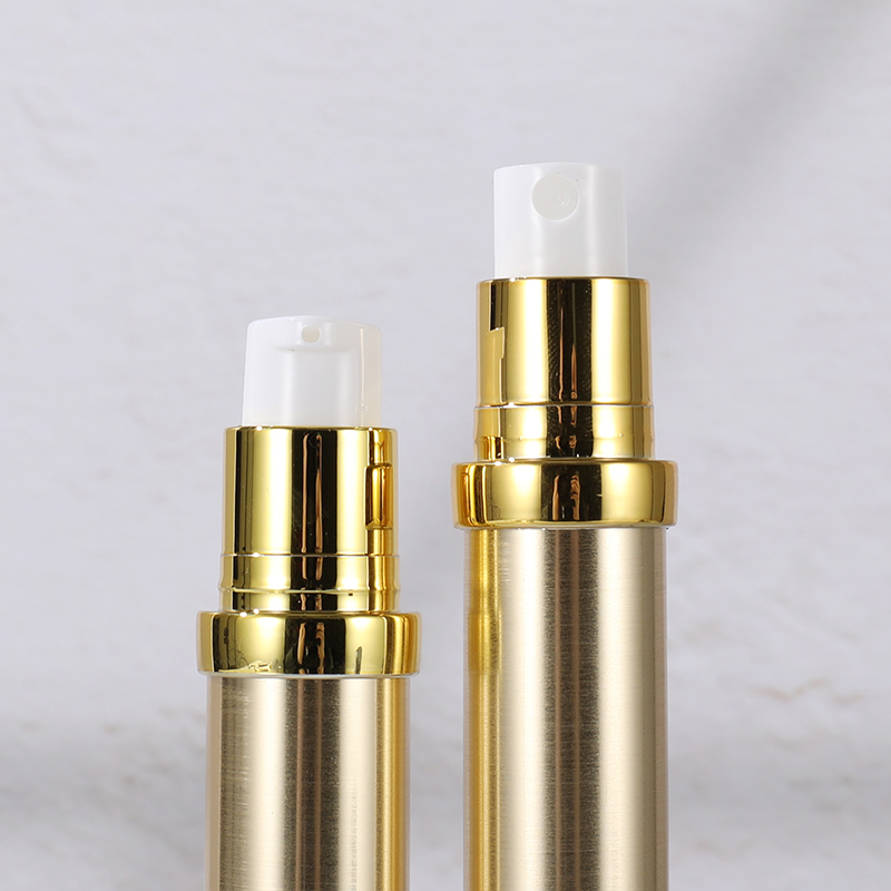 Gold Airless Vacuum Bottles