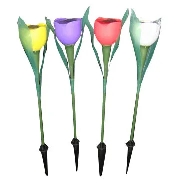 Solar tulip light, made of PP
