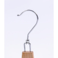 Wooden Belt Hanger Natural With Movable Hook