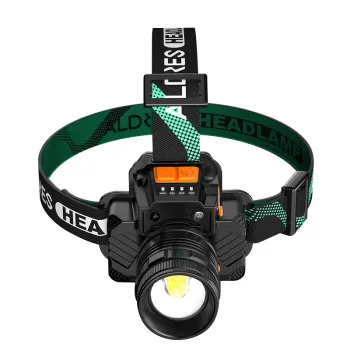 Motion Sensing High Lumens LED Headlights with 3 Modes and Zoomable Beam for Outdoor Camping
