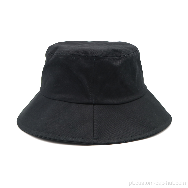 Boné de chapéu de algodão preto