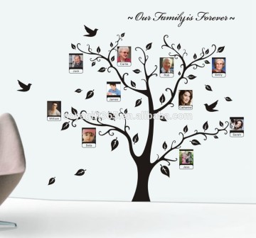 Forever Family Photo Frame Tree Wall Sticker Quote Home Decor Room Decals