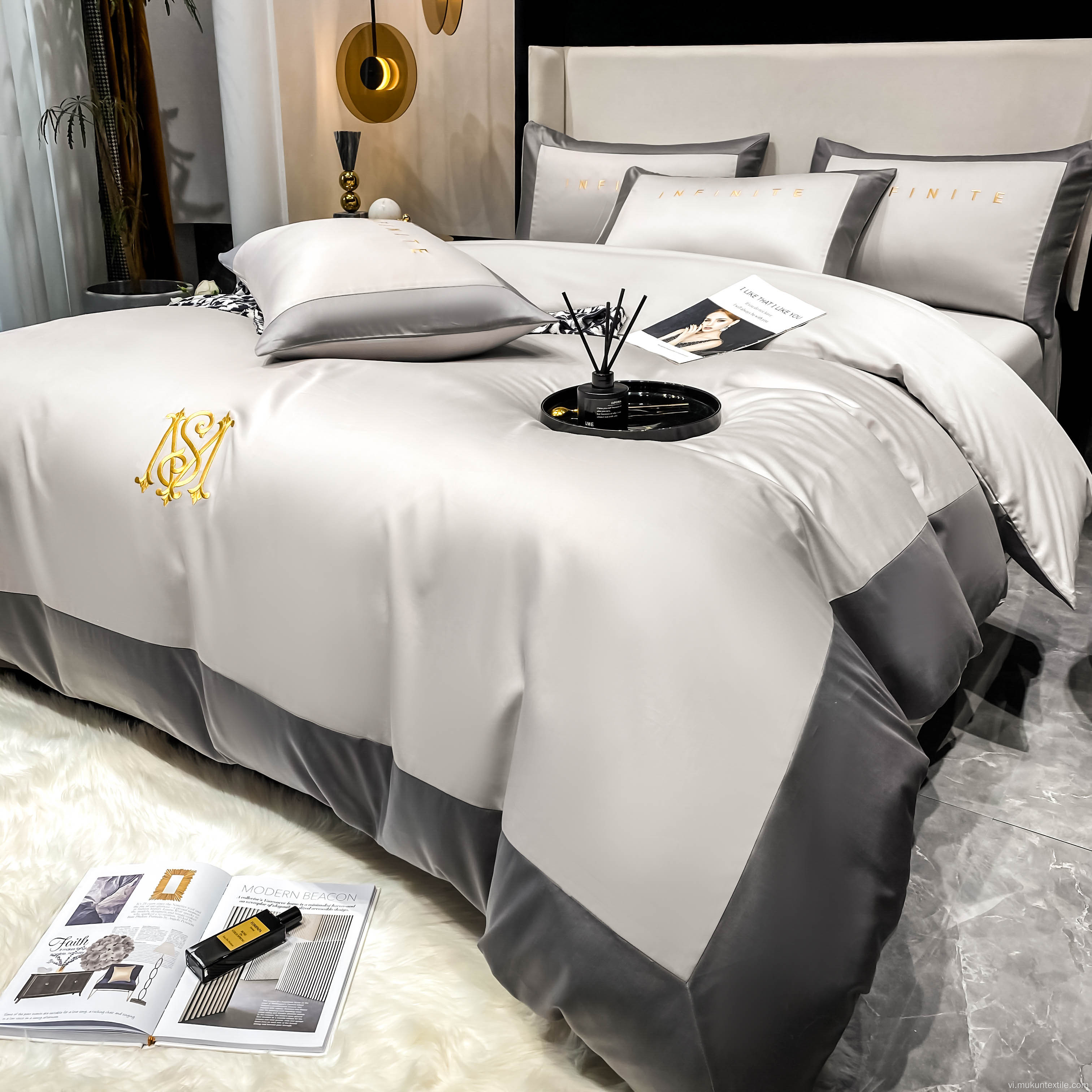 Bộ đồ giường dành cho bàn trải giường rắn Bộ đồ cotton 100% Cotton Cotton